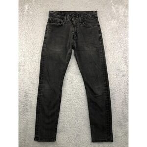 Levis 512 Jeans Mens 29x28 (Tag 29x30) Black Slim Tapered